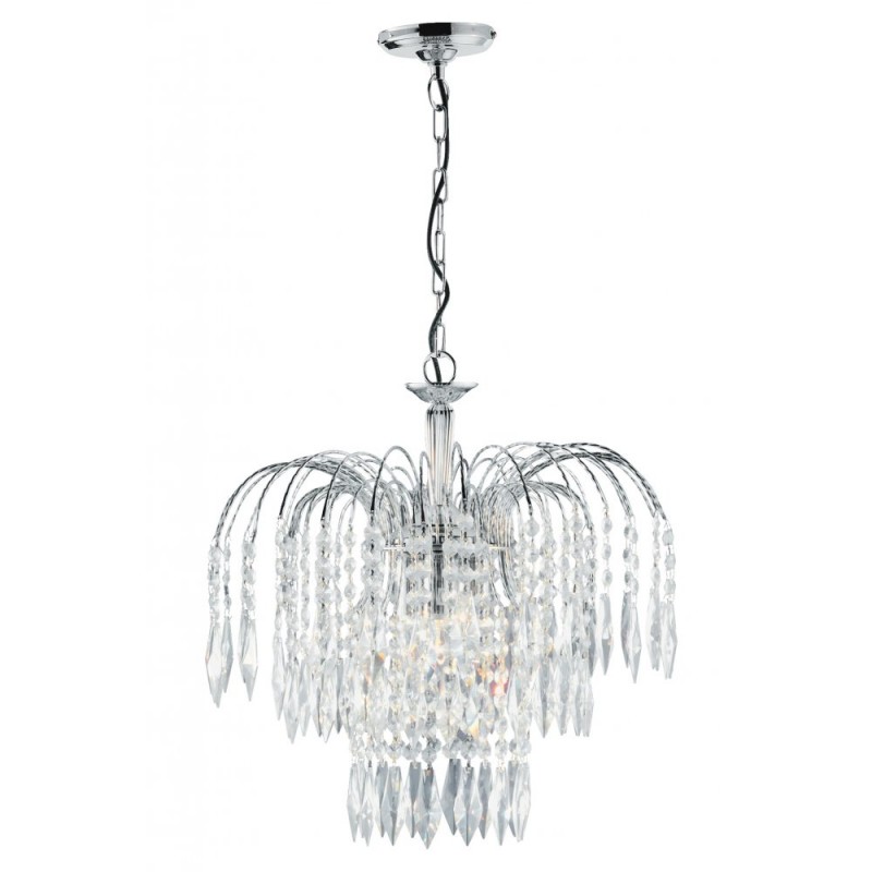 searchlight waterfall chandelier